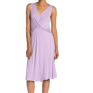 The Vanity Room Lavender Knit Midi Dress